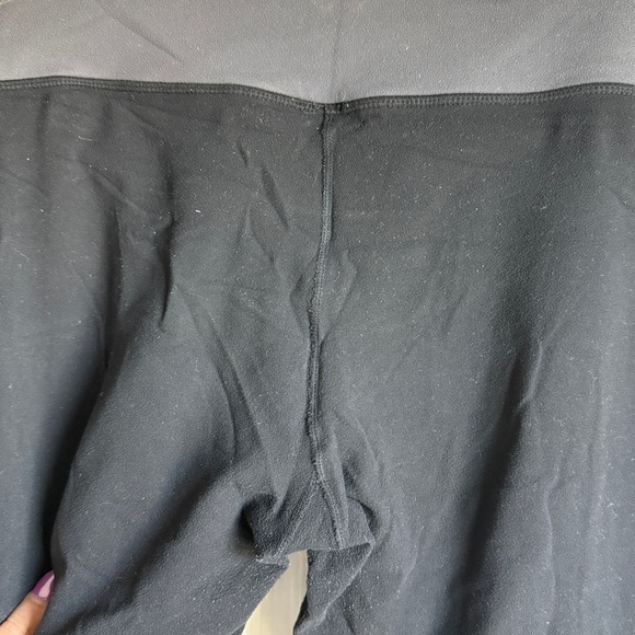 LULULEMON Groove Pant Black Low Rise Y2K Blue Waistband Yoga Pants Size 8 - Picture 6 of 8